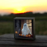 Maxbell Ghost Doll Photo Album Black Frame Ornament for Celebrations Entryway Indoor