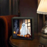 Maxbell Ghost Doll Photo Album Black Frame Ornament for Celebrations Entryway Indoor
