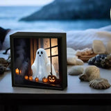 Maxbell Ghost Doll Photo Album Black Frame Ornament for Celebrations Entryway Indoor