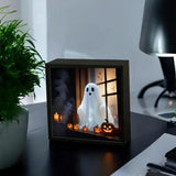 Maxbell Ghost Doll Photo Album Black Frame Ornament for Celebrations Entryway Indoor