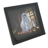 Maxbell Ghost Doll Photo Album Black Frame Ornament for Celebrations Entryway Indoor