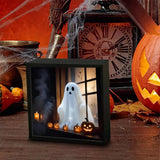 Maxbell Ghost Doll Photo Album Black Frame Ornament for Celebrations Entryway Indoor