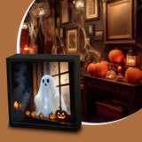 Maxbell Ghost Doll Photo Album Black Frame Ornament for Celebrations Entryway Indoor