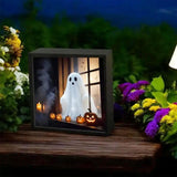 Maxbell Ghost Doll Photo Album Black Frame Ornament for Celebrations Entryway Indoor