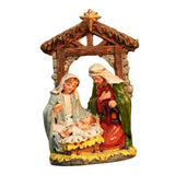 Maxbell Christmas Nativity Scene Figurine Decor Xmas Statue for Gift Closet Style A