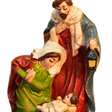Maxbell Christmas Nativity Scene Figurine Decor Xmas Statue for Gift Closet Style B