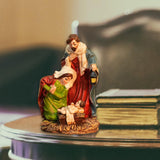 Maxbell Christmas Nativity Scene Figurine Decor Xmas Statue for Gift Closet Style B