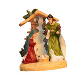 Maxbell Christmas Nativity Scene Figurine Decor Xmas Statue for Gift Closet Style C