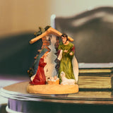 Maxbell Christmas Nativity Scene Figurine Decor Xmas Statue for Gift Closet Style C
