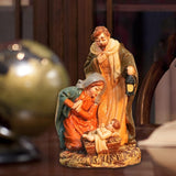 Maxbell Christmas Nativity Scene Figurine Decor Xmas Statue for Gift Closet Style D