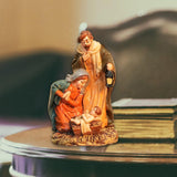 Maxbell Christmas Nativity Scene Figurine Decor Xmas Statue for Gift Closet Style D