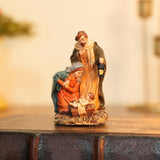 Maxbell Christmas Nativity Scene Figurine Decor Xmas Statue for Gift Closet Style D