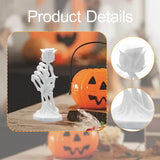 Maxbell Halloween Skeleton Hand Holding Rose Statue for Table Centerpiece Shelf Desk