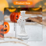 Maxbell Halloween Skeleton Hand Holding Rose Statue for Table Centerpiece Shelf Desk