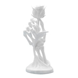 Maxbell Halloween Skeleton Hand Holding Rose Statue for Table Centerpiece Shelf Desk