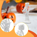 Maxbell Halloween Skeleton Hand Holding Rose Statue for Table Centerpiece Shelf Desk