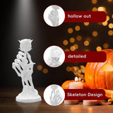 Maxbell Halloween Skeleton Hand Holding Rose Statue for Table Centerpiece Shelf Desk