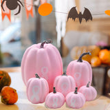 Maxbell 7 Pieces Fall Artificial Pumpkins Decoration for Festive