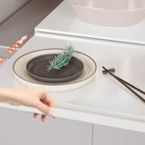 Maxbell Countertop Storage Moving Slider Sliding Coffee Tray Mat for Toaster Blender White