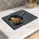 Maxbell Countertop Storage Moving Slider Sliding Coffee Tray Mat for Toaster Blender Black