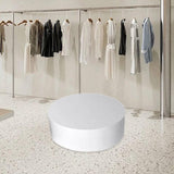 Maxbell Round Mannequin Display Pedestal Stand for Dressing Room Exhibitions Jewelry White
