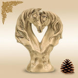 Maxbell Loving Horses Figurine Display Decor for Countertop Living Room Horse Lovers