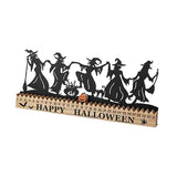 Maxbell Halloween Witch Countdown Table Sign Art Crafts for Indoor Holiday Farmhouse