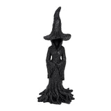 Maxbell Halloween Witch Statue Art Resin Sculpture for Restaurant Entryway Fireplace
