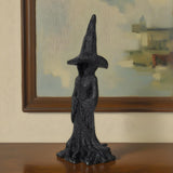 Maxbell Halloween Witch Statue Art Resin Sculpture for Restaurant Entryway Fireplace