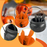 Maxbell Halloween Cauldron Small for Party Supplies Decoration with Utensil