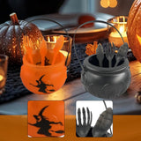 Maxbell Halloween Cauldron Small for Party Supplies Decoration with Utensil