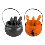 Maxbell Halloween Cauldron Small for Party Supplies Decoration with Utensil