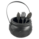 Maxbell Halloween Cauldron Small for Party Supplies Decoration with Utensil