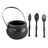 Maxbell Halloween Cauldron Small for Party Supplies Decoration with Utensil