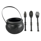 Maxbell Halloween Cauldron Small for Party Supplies Decoration with Utensil