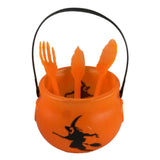 Maxbell Halloween Cauldron Small for Party Supplies Decoration with Utensil