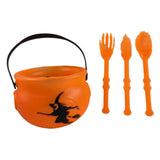 Maxbell Halloween Cauldron Small for Party Supplies Decoration with Utensil