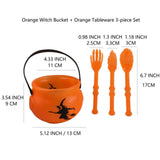 Maxbell Halloween Cauldron Small for Party Supplies Decoration with Utensil