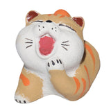Maxbell Cat Tea Pet Ornament Artwork Collectable Sculpture for Bookcase Gift Bedroom