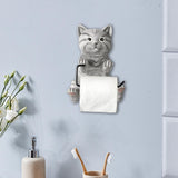 Maxbell Toilet Paper Roll Holder Funny Hotel Toilet Wall Mounted Toilet Paper Holder Grey