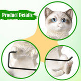 Maxbell Toilet Paper Roll Holder Funny Hotel Toilet Wall Mounted Toilet Paper Holder White