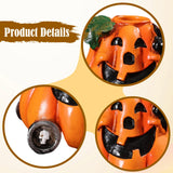Maxbell Pumpkin Statue Versatile Resin Sculpture for Windowsills Bookshelves Mantels