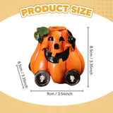 Maxbell Pumpkin Statue Versatile Resin Sculpture for Windowsills Bookshelves Mantels