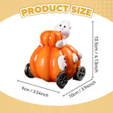 Maxbell Pumpkin Statue Versatile Resin Sculpture for Windowsills Bookshelves Mantels