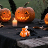Maxbell Pumpkin Statue Versatile Resin Sculpture for Windowsills Bookshelves Mantels