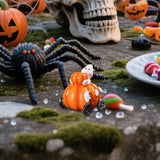 Maxbell Pumpkin Statue Versatile Resin Sculpture for Windowsills Bookshelves Mantels