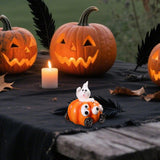 Maxbell Pumpkin Statue Versatile Resin Sculpture for Windowsills Bookshelves Mantels
