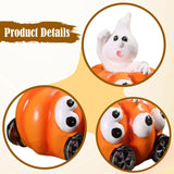 Maxbell Pumpkin Statue Versatile Resin Sculpture for Windowsills Bookshelves Mantels