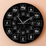 Maxbell Periodic Table of The Elements Wall Clock Mute for Living Room School Office