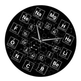Maxbell Periodic Table of The Elements Wall Clock Mute for Living Room School Office